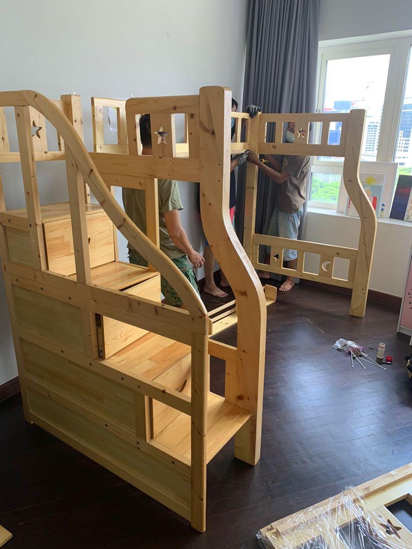 Bunk bed disassembly /assembly/movers services/transportation/disposal