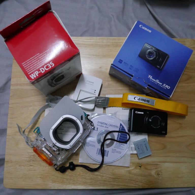 CANON UNDERWATER CAMERA EXCELLENT CONDITION (Category: Cameras) located in Manila. Submitted by 09179950700 (Listing ID 1116129366, Image 1). Description: Camera and Housing both in PRISTINE CONDITION Shoots in RAW Canon Powershot S90 in Box with Manual, Battery, Battery Charger Underwater Housing (Open Box) with Manual, Lanyard, Light Diffuser .