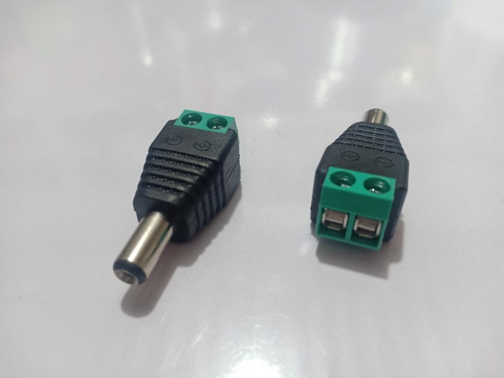 CCTV DC 12V Power Balun Male Plug (Category: Cables & Adaptors) located in Quezon City. Submitted by kyrex12 (Listing ID 1116131486, Image 1). Description: -100 each -50 wholesale(6pcs. and above) -screw terminal strip for connecting power cable -with 1 week warranty -accept for shipping via GRAB and LALAMOVE COD(buyer's expense) -accept GCASH and PAYMAYA payment -COMPATIBILITY IS BUYER'S RESPONSIBILITY.