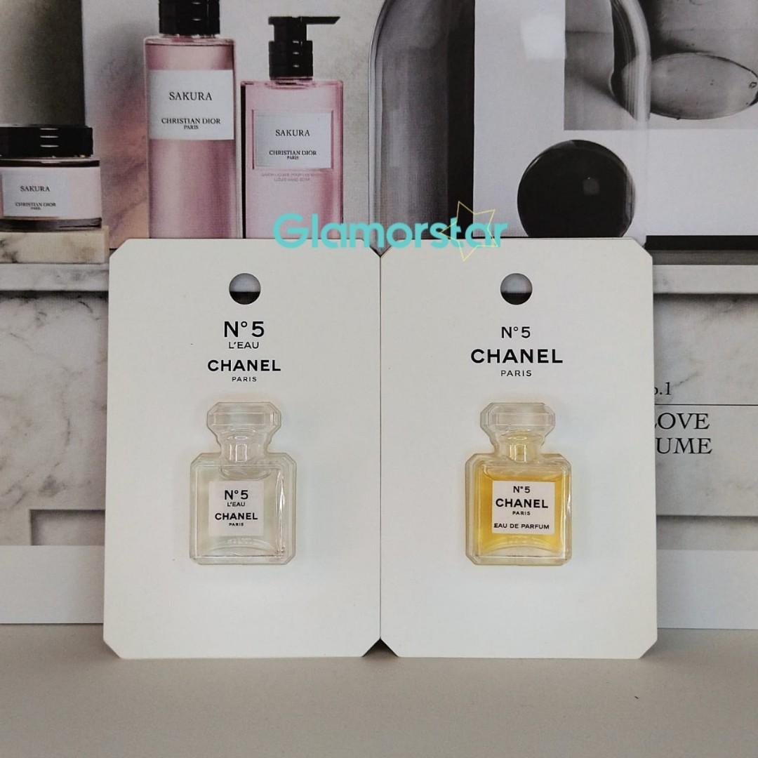 CHANEL PARIS N°5 EAU DE PARFUM EDP or N5 L'EAU EAU DE TOILETTE 1.5ml  /0.05Fl.oz ~MINIATURE