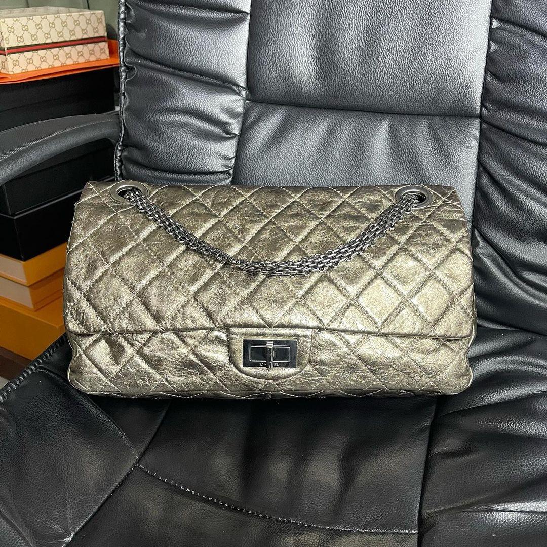 Chanel metallic calfskin Outlet