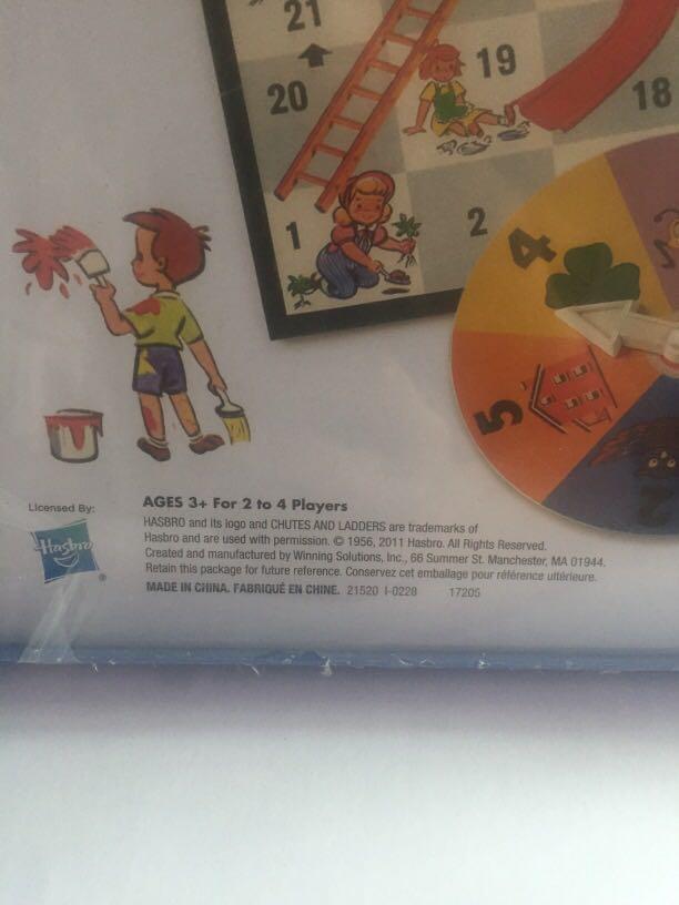 Chutes & Ladders set Age 3+ imported from US, Hobbies & Toys, Toys