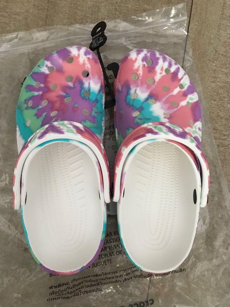 Crocs Sandals pastel tie dye Women s Fashion Footwear Sandals