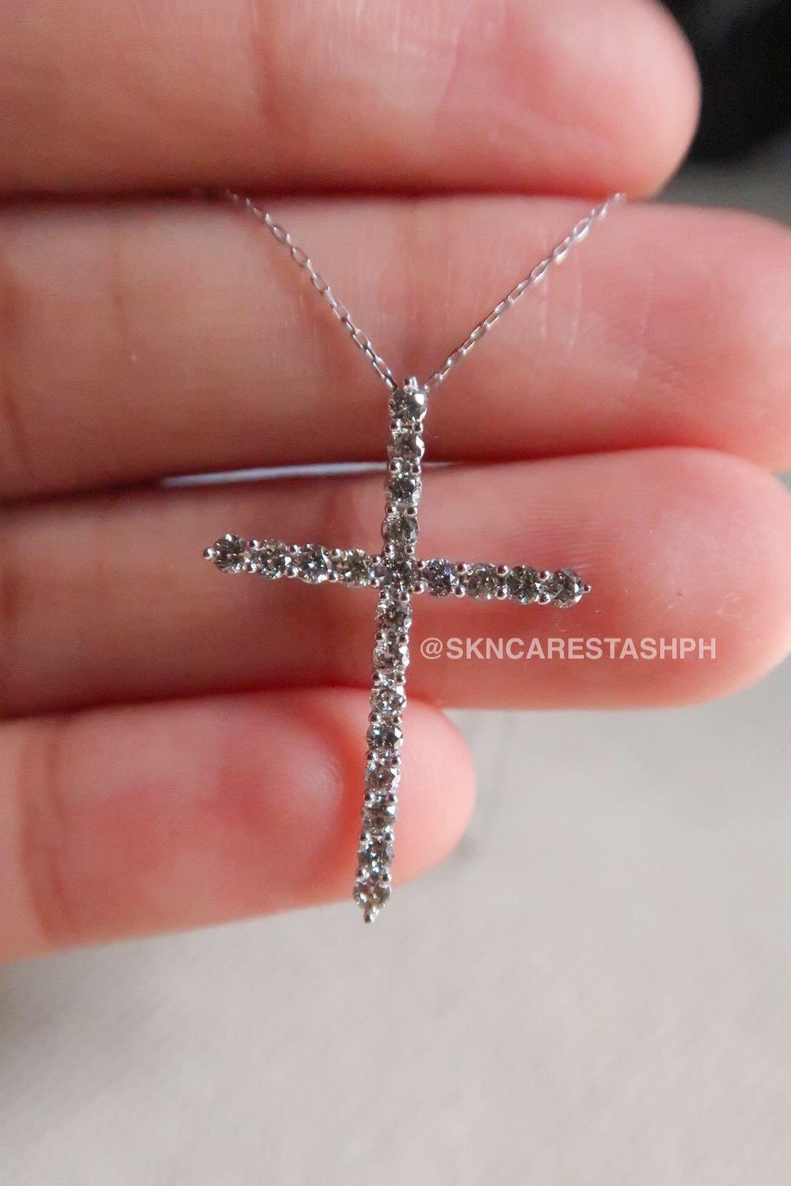 Diamond Cross Pendant (Category: Necklaces) located in Manila. Submitted by mayeyeah (Listing ID 1115083007, Image 2). Description: ✨0.50ct Cross Pendant (Pendant only) 💎 Natural Earth Mined Diamond (w/ certificate) 💎 18k White Gold 💎 Japan Setting ‼️Last PC‼️ ‼️LAST PRICE POSTED‼️.