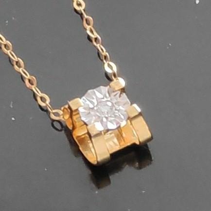 Diamond Rolex Illusion Necklace Women s Fashion Jewelry
