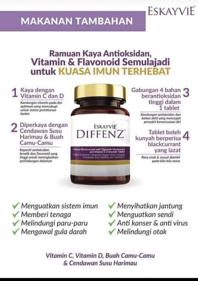 Diffenz Health Nutrition Health Supplements Vitamins Supplements On Carousell