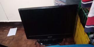 flat screen tv / with remote but cover battery missing then sometimes ng loloko ung remote/ 21 inches
