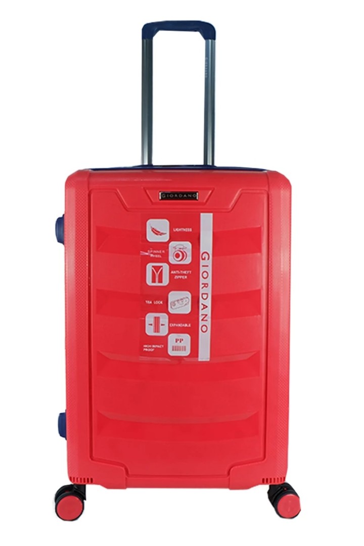 Giordano Travel Luggage 28 Inch PP with Anti Theft Zipper Women s