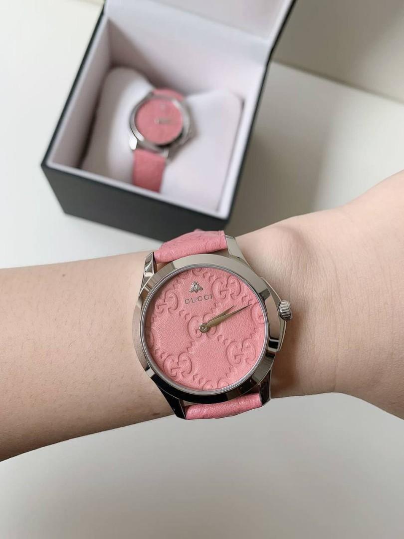 GUCCI G TIMELESS SIGNATURE CANDY PINK SHW YA1264030 D 3 8 CM