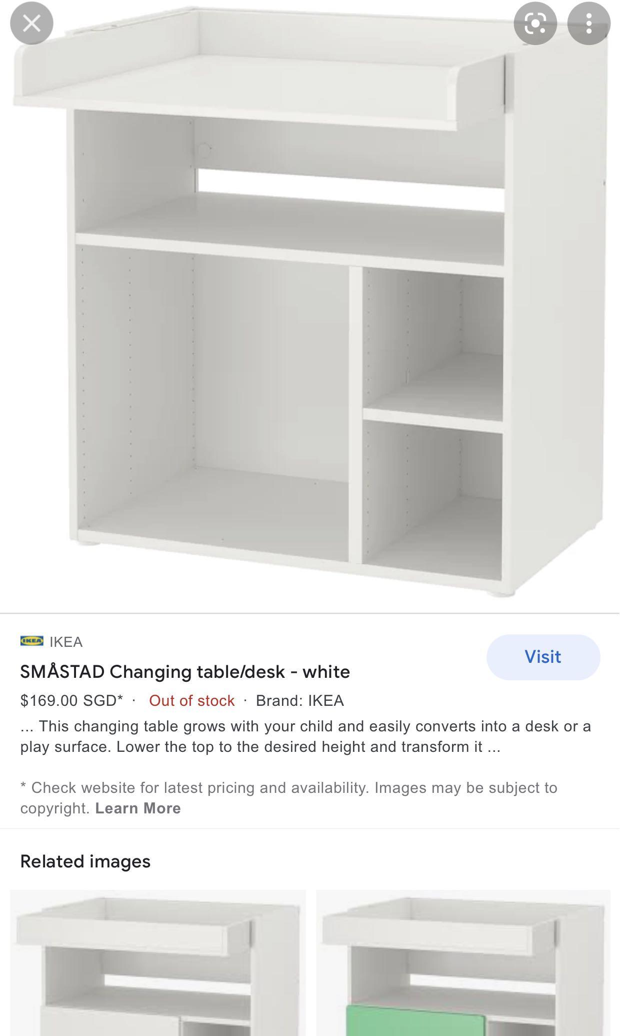 ikea baby changing unit