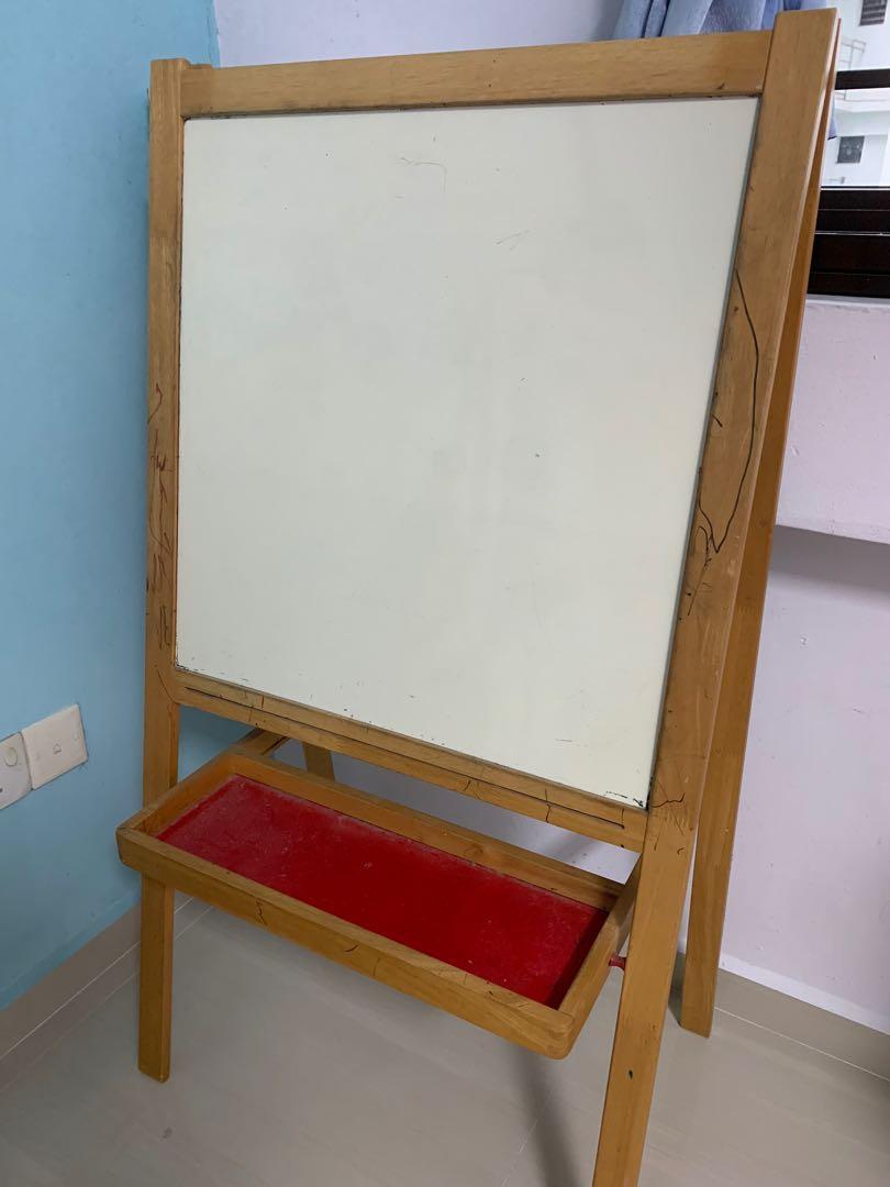 Ikea easel whiteboard and chalkboard, Babies & Kids, Baby Nursery