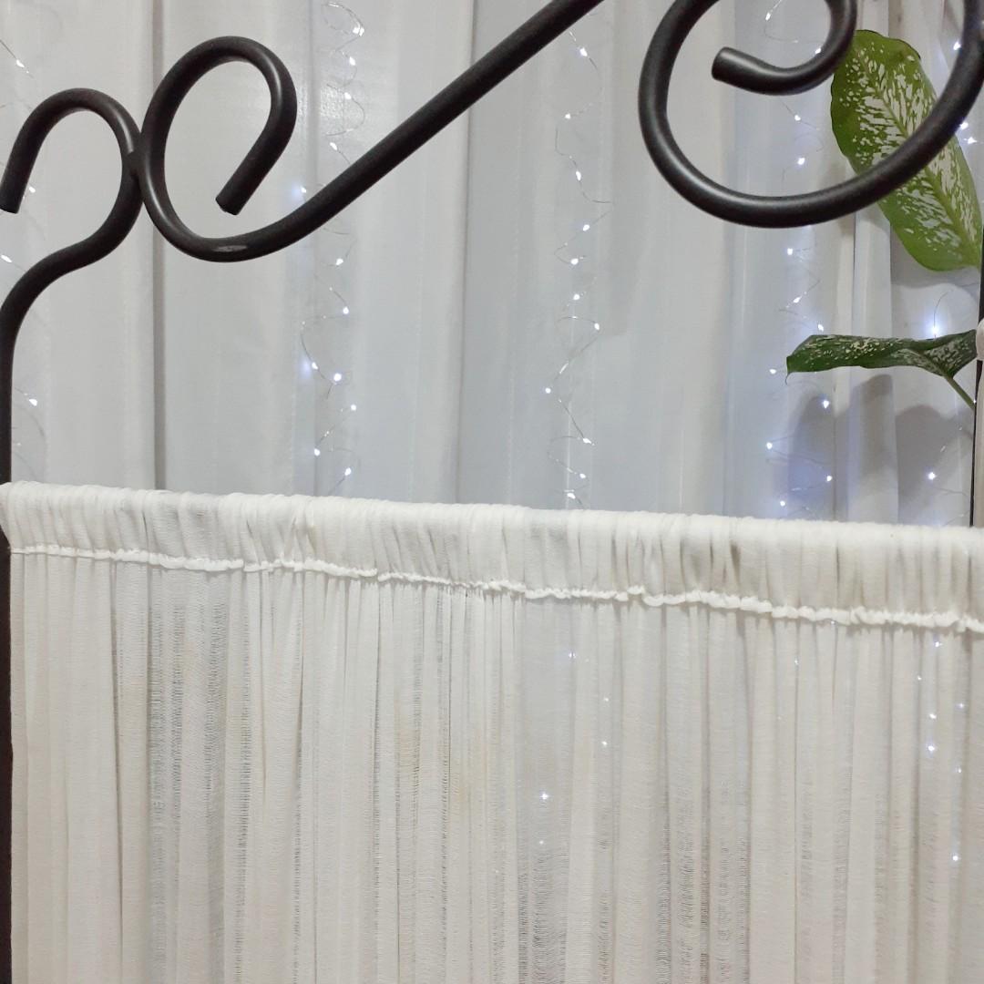 Ikea Ekne room divider sheer fabric screen partition, Furniture & Home