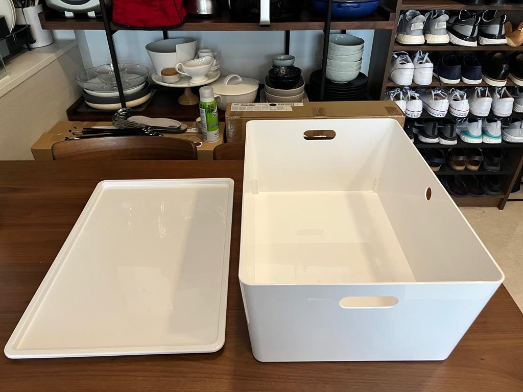 KUGGIS Box with lid, white - IKEA