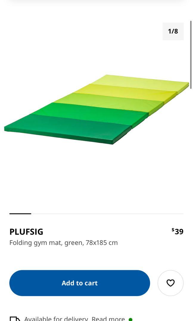PLUFSIG Colchoneta plegable, verde, 78x185 cm - IKEA Colombia