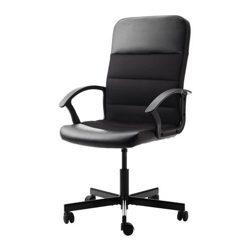 IKEA Swivel Office Chair Black (2nd hand), Furniture & Home Living,  Furniture, Chairs on Carousell