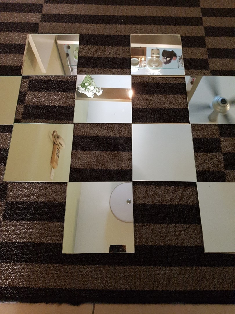 IKEA Tiles Mirror 15cm Wall Deco, Furniture & Home Living, Home Decor