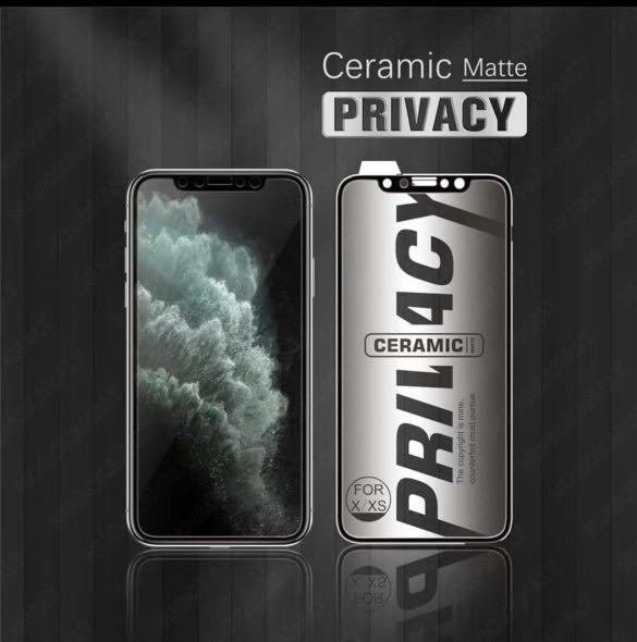 Iphone 11 Pro Max Privacy Ceramic Matte Screen Protector Mobile Phones Gadgets Mobile Gadget Accessories Other Mobile Gadget Accessories On Carousell