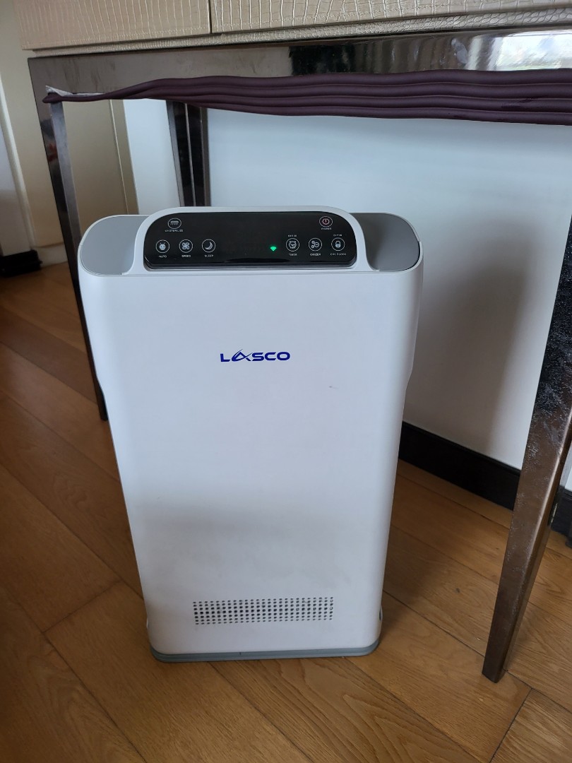 LASCO WIFI Smart Air Purifier 7 Stage HEPA Filter Anti Allergies with UV C Germicidal Lamp MERV 17 Rating Works with Amazon echo ALEXA and Google