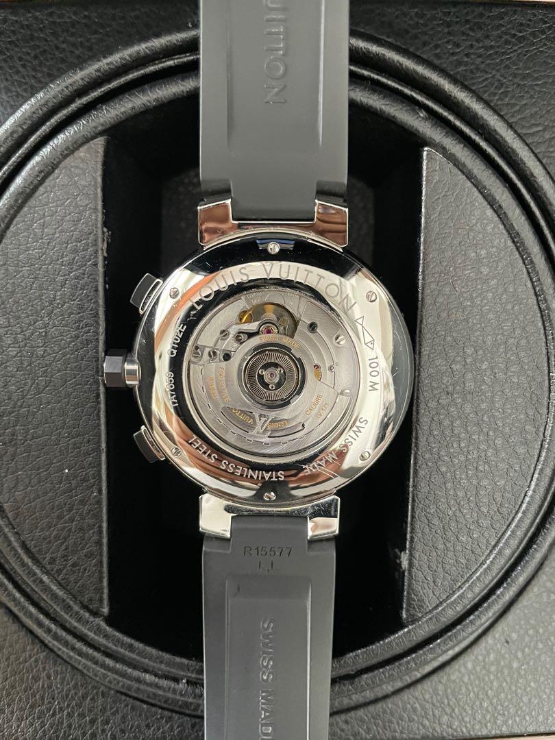 Louis Vuitton Q1021 Tambour Regata Flyback Chronograph Automatic Mens 44mm  Swiss