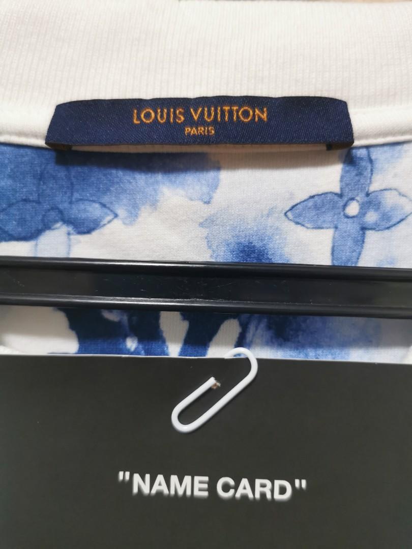 Blue-White Color Louis Vuitton Men's T-shirt