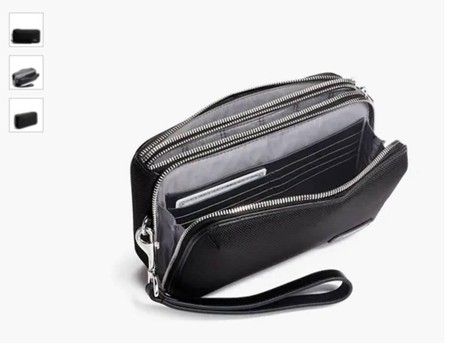 Tumi alpha triple zip clutch deals