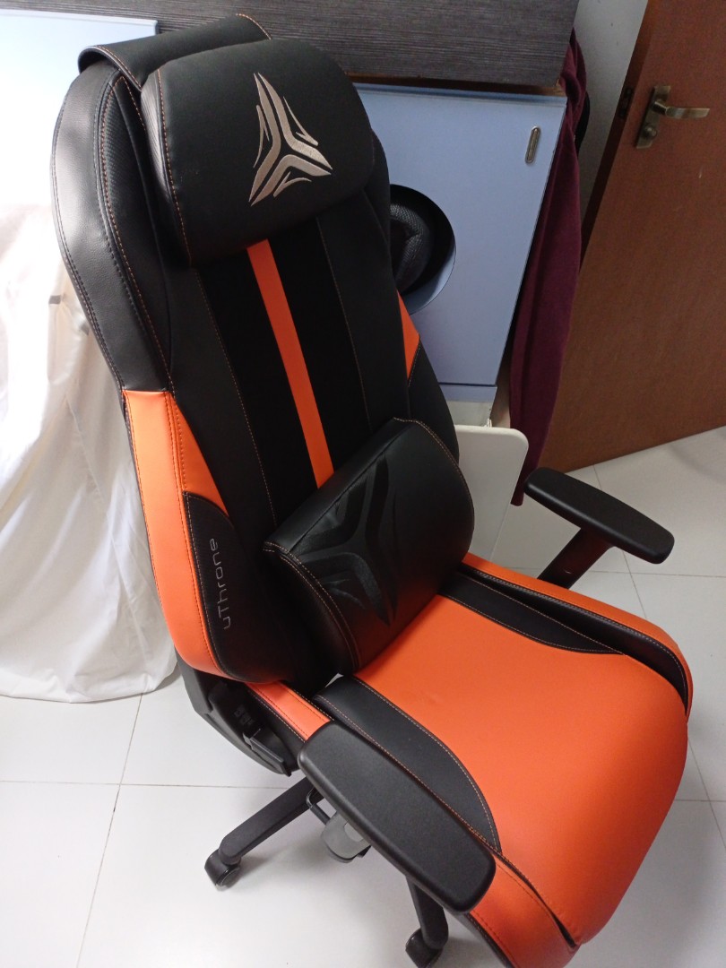 Osim Uthrone (Orange) with extended warranty, Furniture & Home Living