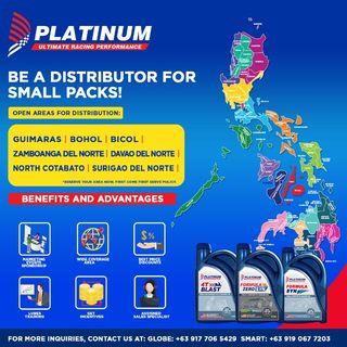 Platinum Lubricants is NOW OPEN for DISTRIBUTORSHIP in the areas