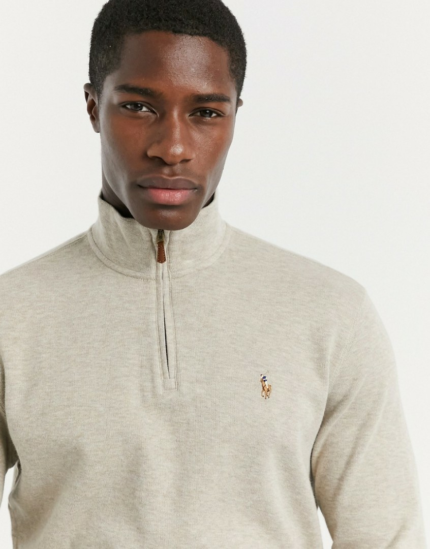 Ralph lauren half zip polo top