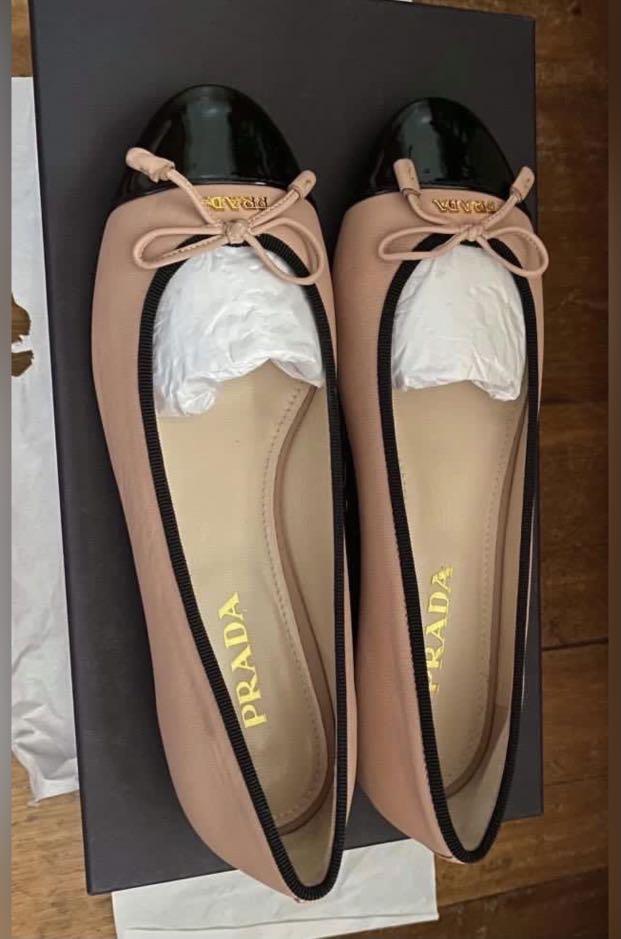 prada cap toe flats