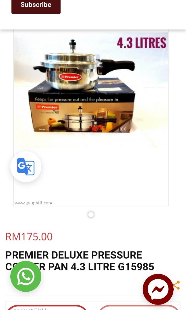 Premier pressure pan new arrivals
