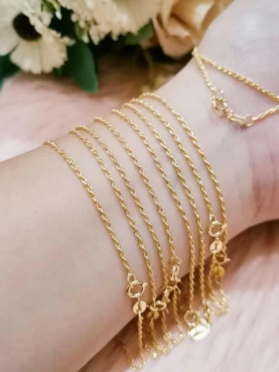 Shop Rubans Voguish 18K Gold Plated Snake Chain Bracelet Online at Rubans