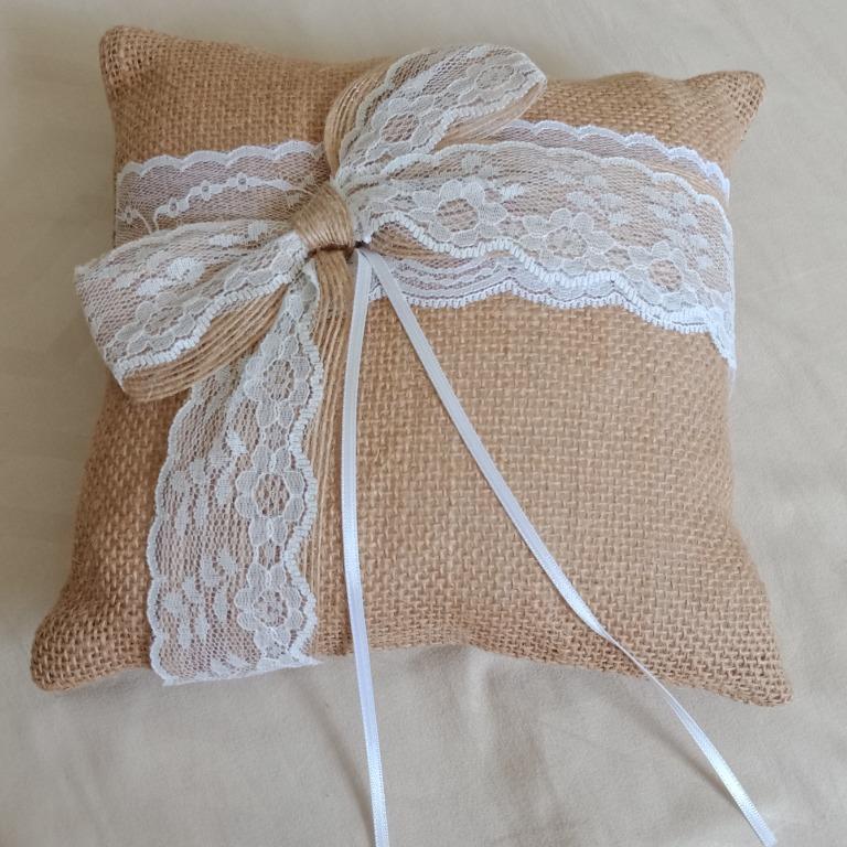 Rustic wedding pillow cheap