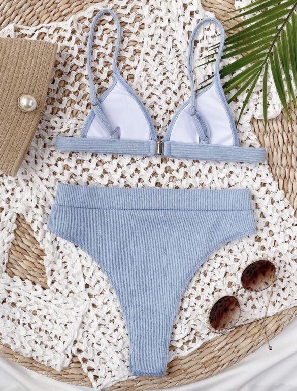 Shein baby blue bikini discount