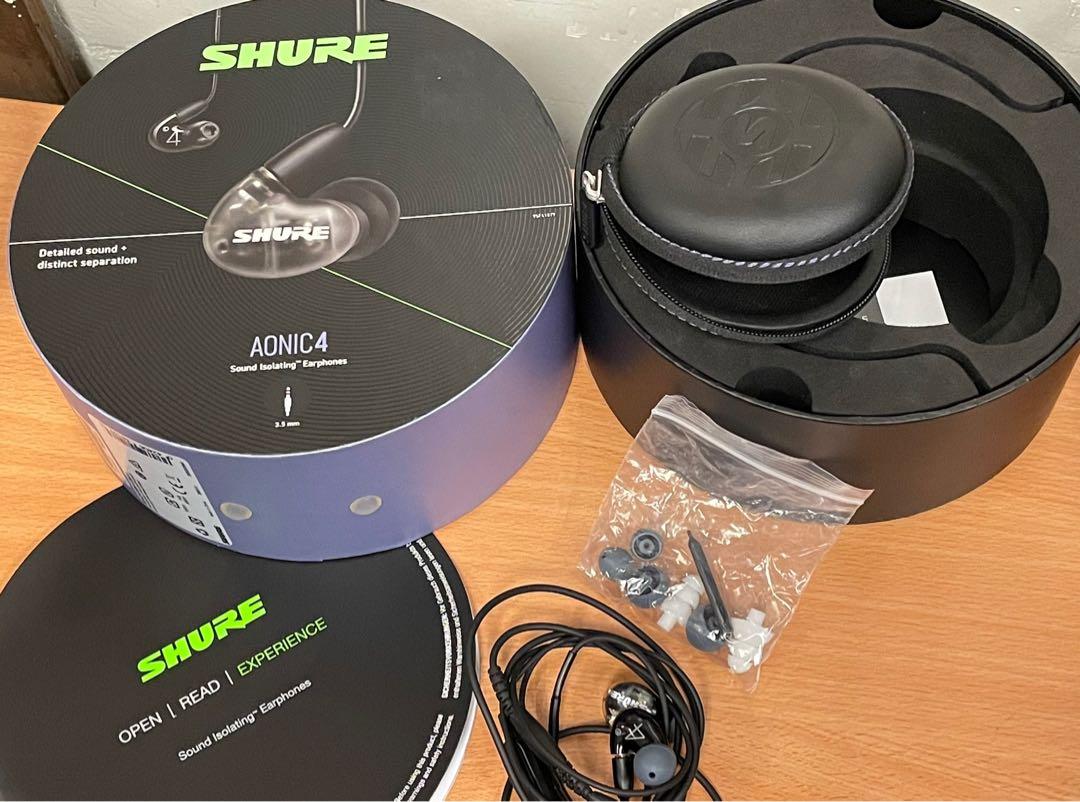 Shure Aonic 4 (black) hybrid earphone 90%new, 音響器材, 耳機