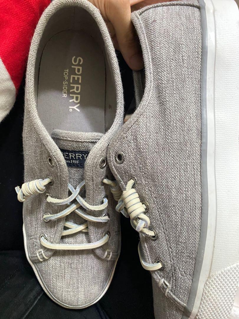 Sperry gray top sider Women s Fashion Footwear Sneakers on