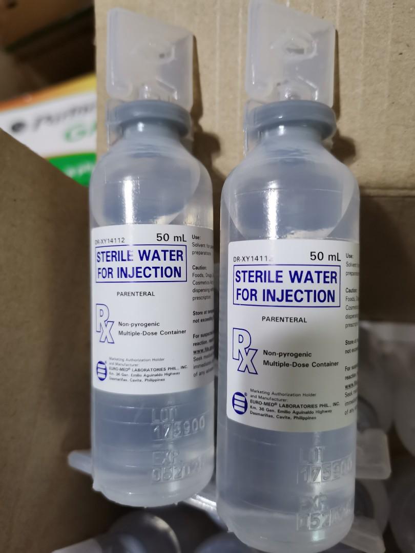 Sterile water for injection, Health & Nutrition, Medical Supplies