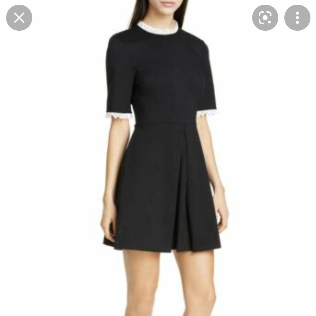 Ted baker black outlet dress white collar