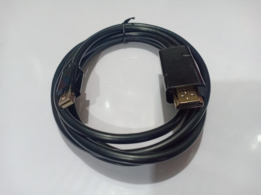 Thunderbolt Mini DisplayPort DP MiniDP to HDMI Cord Cable (Category: Cables & Adaptors) located in Quezon City. Submitted by kyrex12 (Listing ID 1116110923, Image 1). Description: Mini DisplayPort(male)-input HDMI(male)-output -350 each -300 wholesale(6pcs. and above) -1.8m -compatible for macbook and imac -with 1 week warranty -accept for shipping via GRAB, SPEEDY/BORZO and LALAMOVE COD(buyer's expense) -accept GCASH, MAYA, GRABPAY and SHOPEEPAY