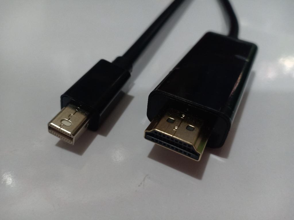 Thunderbolt Mini DisplayPort DP MiniDP to HDMI Cord Cable (Category: Cables & Adaptors) located in Quezon City. Submitted by kyrex12 (Listing ID 1116110923, Image 2). Description: Mini DisplayPort(male)-input HDMI(male)-output -350 each -300 wholesale(6pcs. and above) -1.8m -compatible for macbook and imac -with 1 week warranty -accept for shipping via GRAB, SPEEDY/BORZO and LALAMOVE COD(buyer's expense) -accept GCASH, MAYA, GRABPAY and SHOPEEPAY