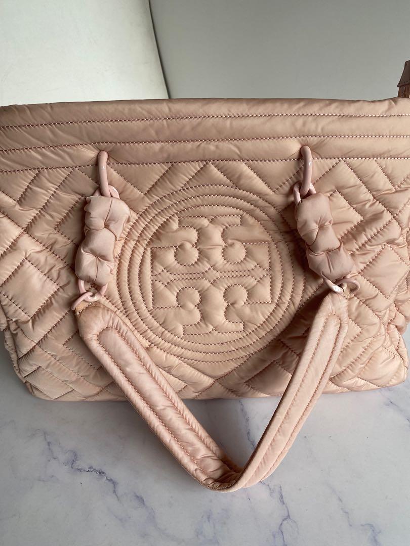 Tory burch fleming quilted nylon 2025 tote