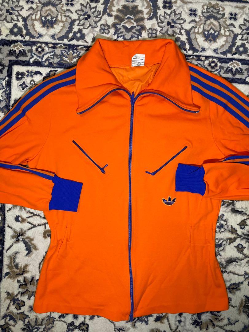 Vintage adidas orange jacket 70s Men s Fashion Tops Sets