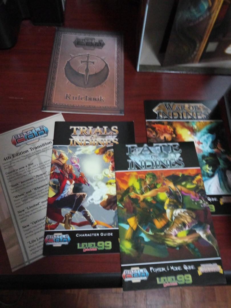 Whole BattleCON Series + Big Boxes (Category: PlayStation) located in Paranaque City. Submitted by jan_marcelo (Listing ID 1116127045, Image 3). Description: Contains everything in the series (Devastation, War, Fate, Trials, and Wanderers) in two big boxes (and everything you would get from backing Continue PLUS on Kickstarter: https://www.kickstarter.com/projects/level99games/battlecon-unleashed-the-ultimate-battlecon-edition/description) RFS: N