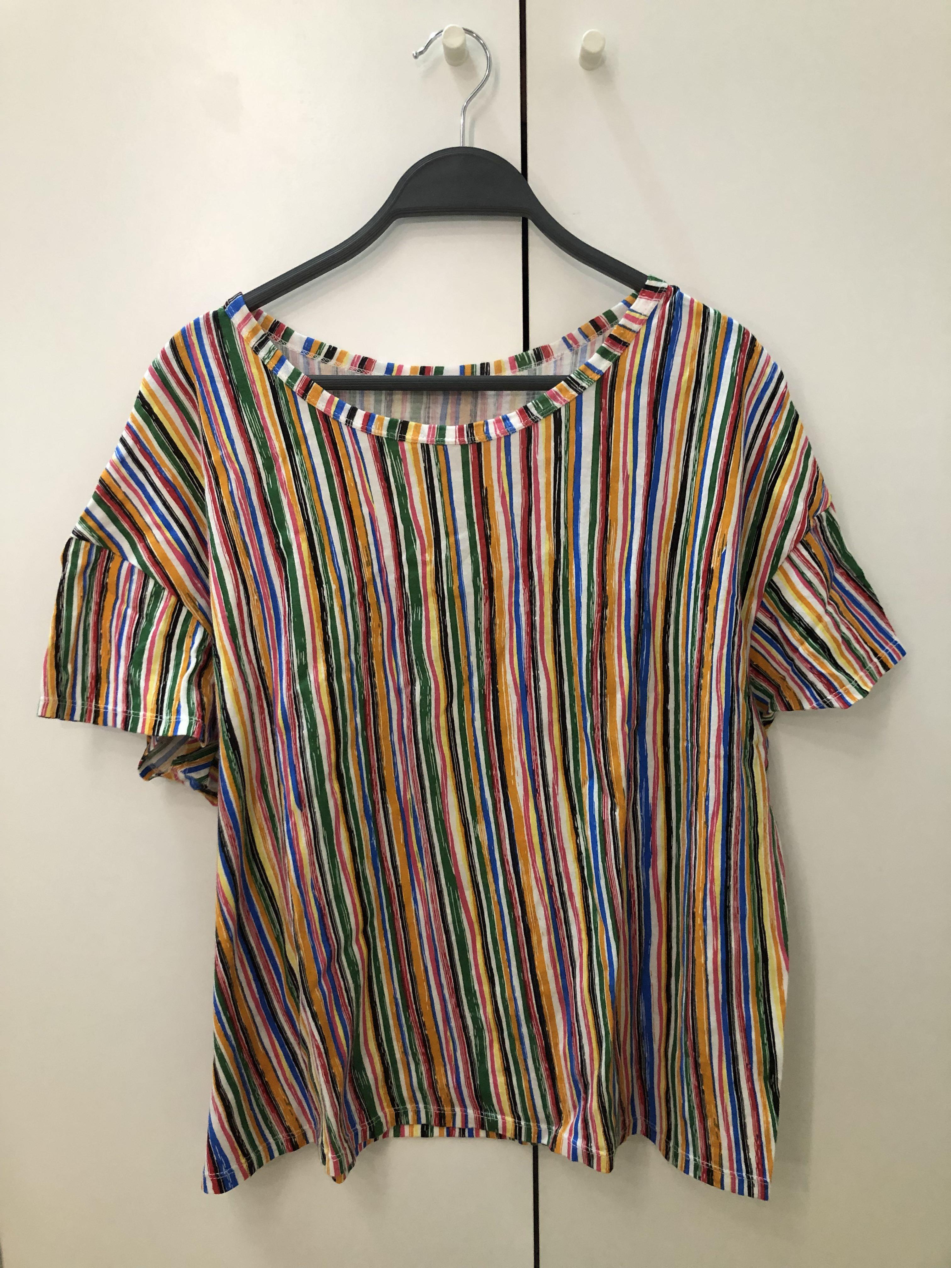 Zara Colorful Shirt, Fesyen Wanita 