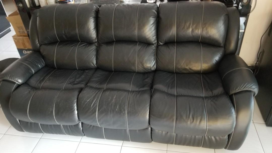3 Seater Leather Sofa In 7 Feet Long Home Furniture On Carou 3 Seater Leather Sofa In 7 Feet Long, 7 Foot Leather Sofa