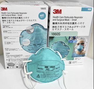 3M™ 1860S NIOSH / FDA Approved Health Care Particulate Respirator & Surgical Mask [ 1 Box of  20's ]