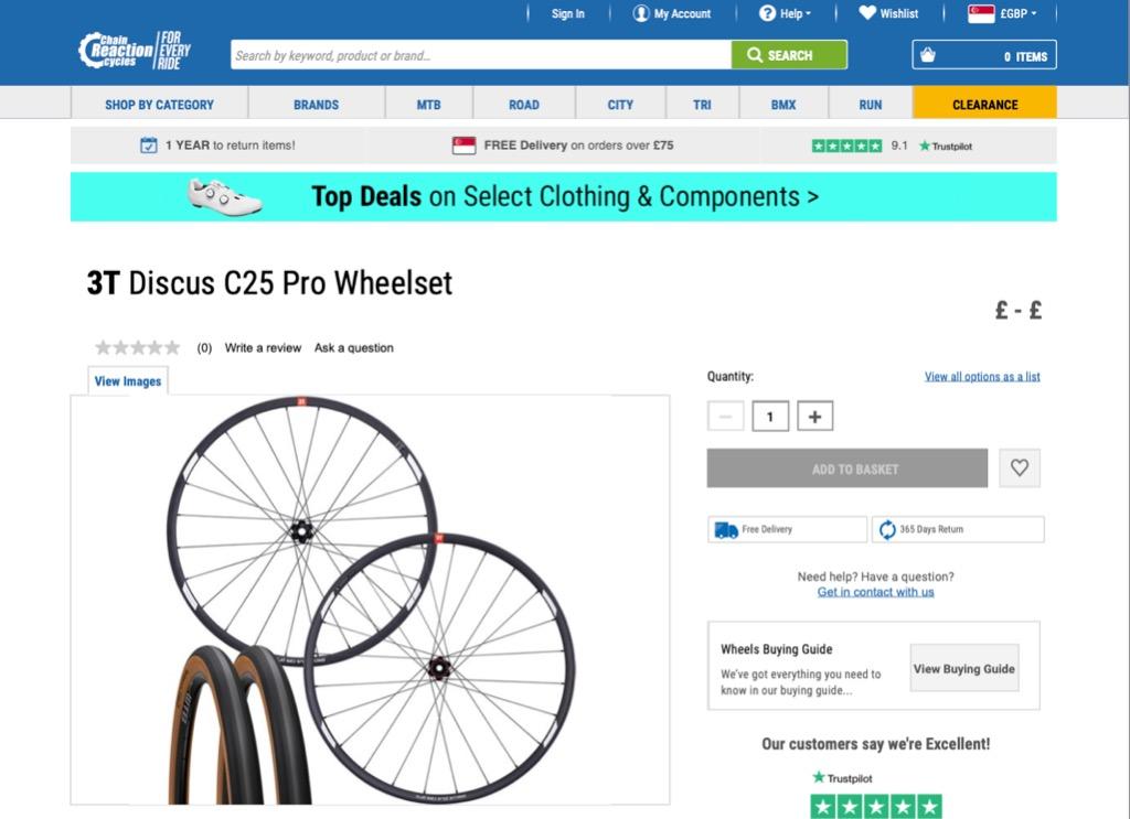 650B 27.5 3T Discus C25 Pro Wheelset w Panaracer GRAVELKING SK