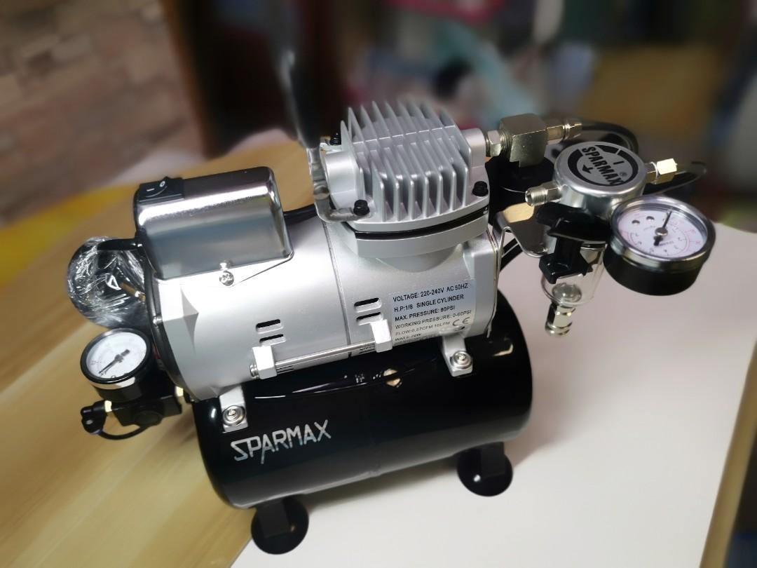 90％new SPARMAX AIR COMPRESSOR Taiwan TC-501as 模型氣泵，彩甲