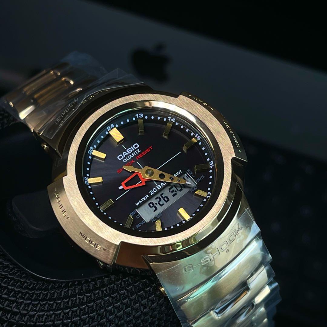 Casio g shock black metal on sale