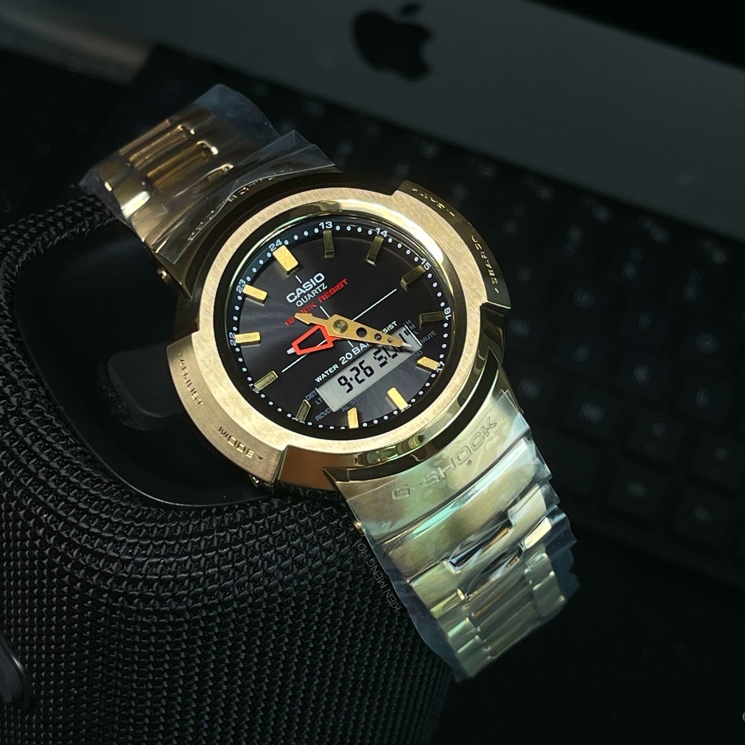 Full metal digital watch discount