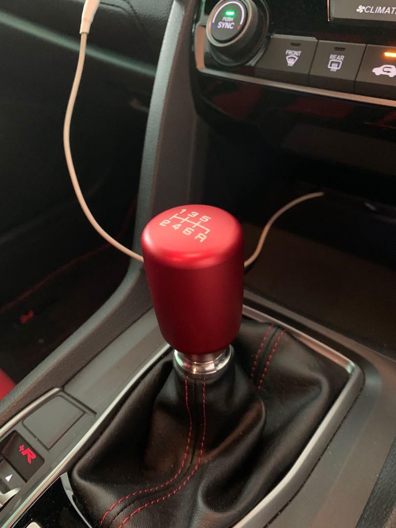 Acuity ESCOT6 M10x1.5 shift knob in Satin Red. Civic Type R FD2R FN2R
